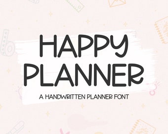 Handwritten Planner Font SVG, Font SVG For Cricut, Font SVG Bold, Cricut Fonts