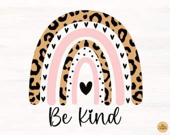 Be Kind SVG, Rainbow SVG Files For Cricut, Be Kind Rainbow SVG, Digital Download