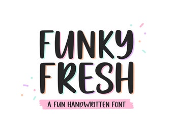 Handwritten Font SVG, Bold Font For Cricut, Playful Font SVG, Cricut Font SVG, Procreate Font