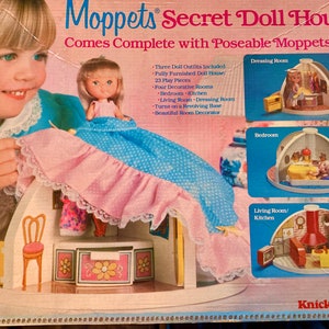 Vintage Moppets Secret Dollhouse Vintage by Knickerbocker 1980 Etsy Australia