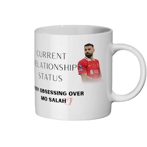 Busy Obsessing Over Mo Salah Mug – Funny Liverpool FC Gift, Soccer Coffee Cup, Mohamed Salah Fan Mug, Gift for Football Lovers