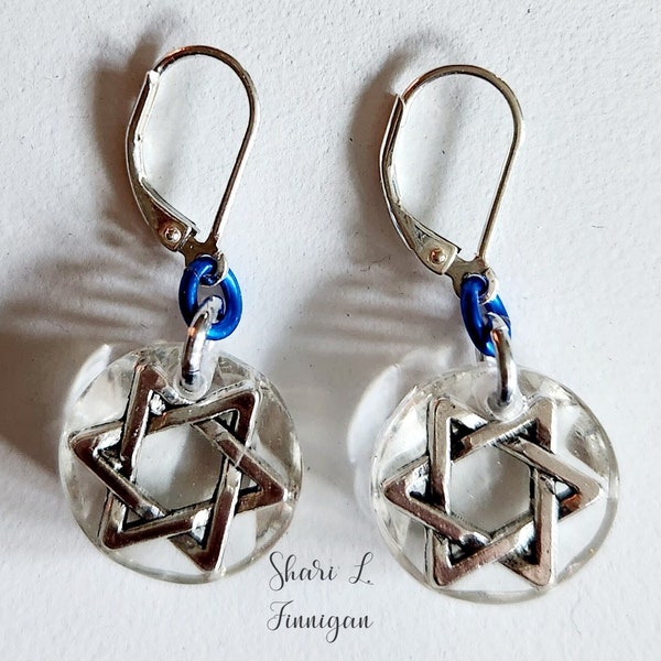 Jewish Star of David Lightweight Earrings