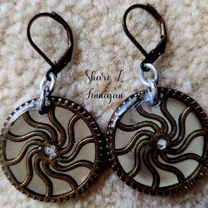 Sun Design Swarovski crystal earrings