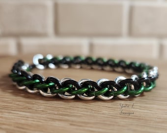 Bracciale Quadrifoglio Portafortuna LIKGREAT – Gioiello Irlandese In Acciaio Inox Per Donna