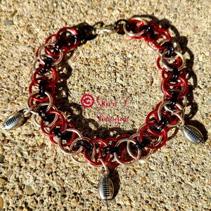 Pulsera de malla de Ohio State, OSU, fútbol americano