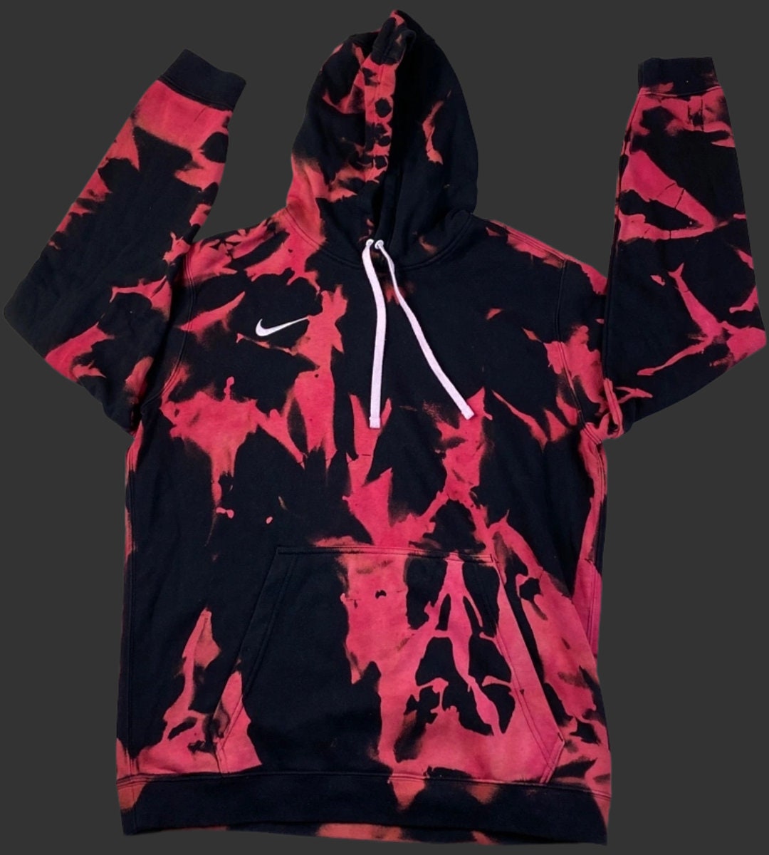 nike tie dye hoodie black