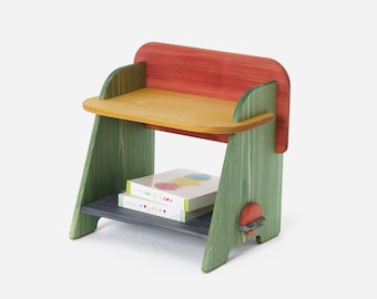 Montessori Furniture Toddler Baby Chair Wood / wooden Stool in Natural Hinoki Japanese Hallway Nursery Playroom Decor