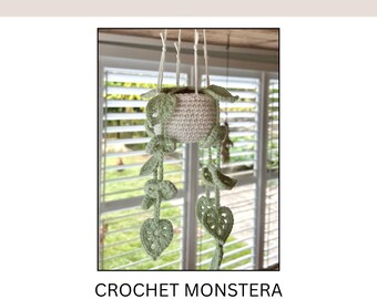 PDF PATTERN | Crochet Hanging Monstera