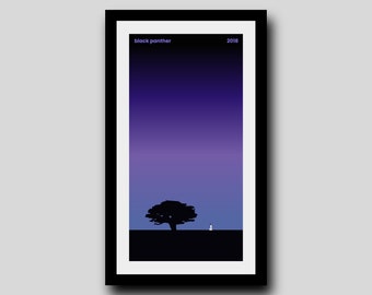 Black Panther (2018) Minimalist Film Poster | Digital Download