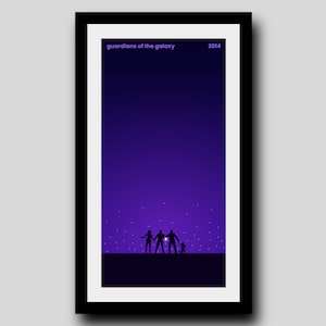 Guardians of the Galaxy (2014) Minimalist Film Poster | Digital Download