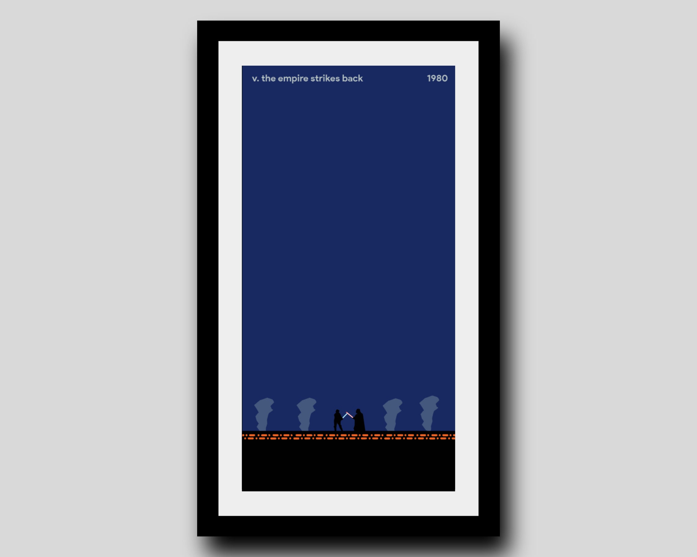 The Empire Strikes Back (1980) Minimalist Film Poster | Digital Download