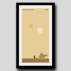 The Mandalorian (2019) Minimalist Film Poster | Digital Download