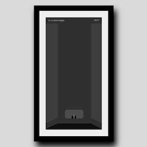 A New Hope (1977) Minimalist Film Poster | Digital Download