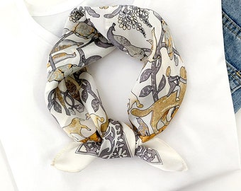 100% Mulberry Silk Scarf | Artistic Prints Silk Scarf | The Gift of Nature