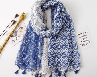 Beautiful Bohemian Style Autumn/Winter Scarf | Large Size | Very Soft | Gift Wrapping Available