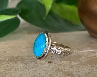 Handmade Turquoise 925 Sterling Silver Ring