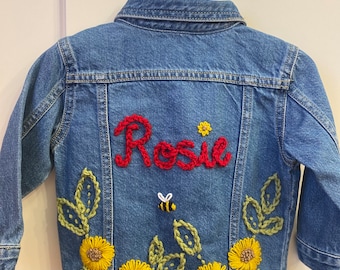 Children’s Hand Embroidered Denim Jacket