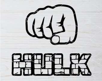 pix Hulk Smash Fist Svg etsy