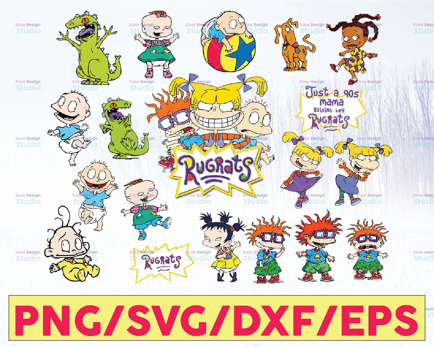 Download 17 FILES Rugrats svg bundle Rugrats vector cricut silhouette | Etsy