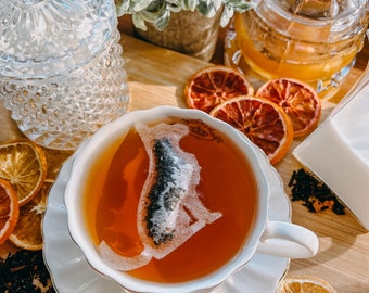 Bolsas de té en forma de pastor alemán / Envío GRATIS / Mini panal GRATIS con cada pedido / Bolsas de té en forma de amantes de los perros / Regalo de cumpleaños (6 bolsitas de té)