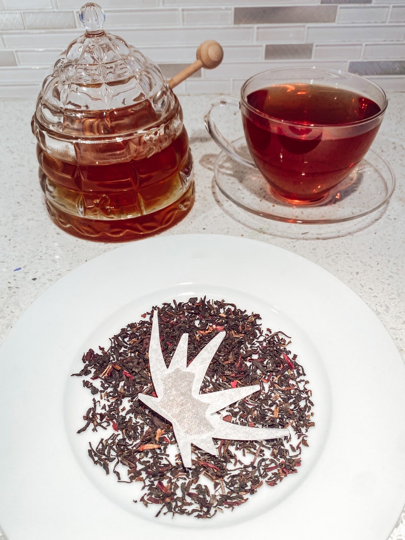 The Witcher Tea Bags | FREE Shipping | 1 Mini Wooden Honeycomb Stick | 3 Symbols (White Wolf, Swallow, Obsidian Star 2 of each) Bild 6