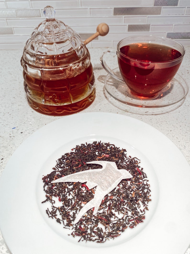 The Witcher Tea Bags | FREE Shipping | 1 Mini Wooden Honeycomb Stick | 3 Symbols (White Wolf, Swallow, Obsidian Star 2 of each) Bild 7