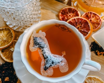 Baby Shower Giraffe BULK Tea Bag w/HoneyComb Stick | FREE Shipping | Unique Party Favor Gift | Baby Shower Favors