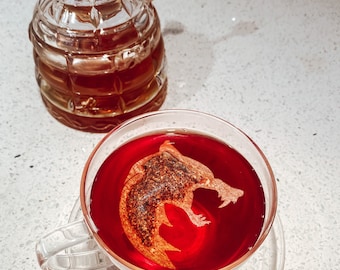 The Witcher Tea Bags | FREE Shipping | 1 Mini Wooden Honeycomb Stick | 3 Symbols (White Wolf, Swallow, Obsidian Star 2 of each)