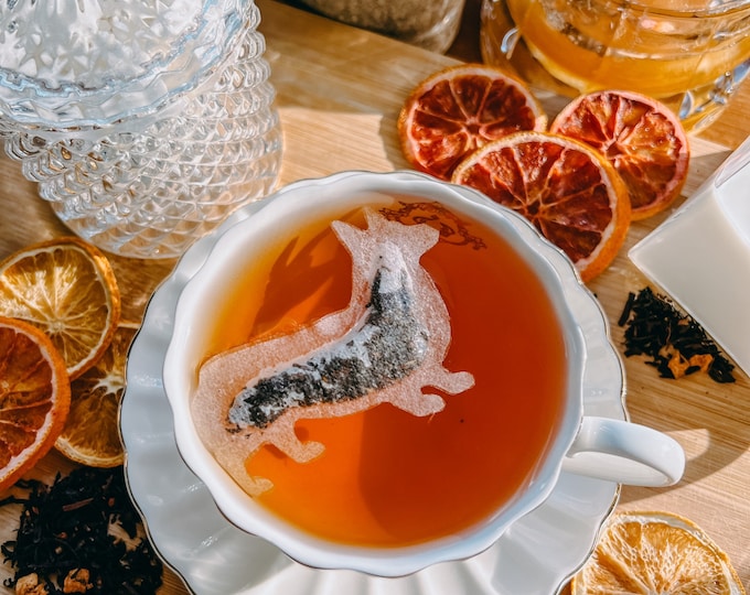 Corgi Shaped Tea Bags | FREE Shipping | 1 FREE Mini Honeycomb w/ Every Order | Dog Lovers | Birthday Gift | Dog Owner | (6 Tea bags)