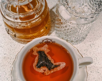 Fox 6 Shaped Tea Bag | FREE Shipping | 1 FREE Mini Honeycomb w/ Every Order | Gift for Animal Lovers | Tea Lovers (6 Tea bags)