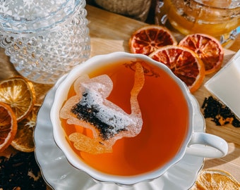 Desert Mouse 6 Bolsa de té en forma / Envío GRATIS / Mini panal GRATIS con cada pedido / Regalo para fanáticos de las dunas / Amantes del té (6 bolsas de té)