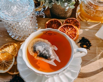 Gift for Star War Fans | 6 Millennium Falcon Shaped Tea Bag | FREE Shipping | 1 Mini Wooden Honeycomb Stick | Tea Lovers (6 Tea bags)