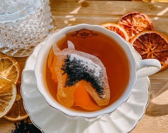 Horse 6 Shaped Tea Bag | FREE Shipping | FREE Mini Honeycomb w/ Every Order | Gift for Horse Lovers  | Tea Lovers (6 Tea bags)