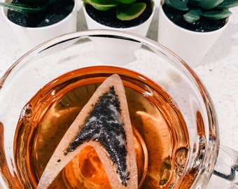 Bolsita de té con forma de 6 de Star Trek / Envío GRATIS / 1 mini panal GRATIS con cada pedido / Regalo para fans de Star Trek / Regalo de cumpleaños / Día del Padre