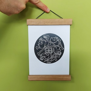 Memento Mori Four Skulls A5 Print by Matt Willis - The Folklore Box ~ TheFolkLoreBox ~ The Folk Lore Box ~ Shuck ~ Gothic Horror ~ Moth