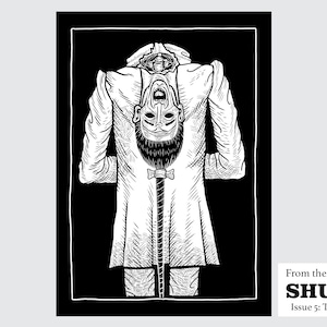 Happisburgh Torso A4 Print par Matt Willis - The Folklore Box ~ The Folk Lore Box ~ TheFolkloreBox ~ Shuck zine ~ Norfolk ~ Art gothique