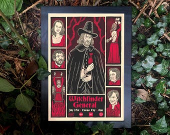 Witchfinder General A3 Print - British Folk Horror Art