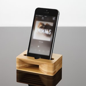 Wooden Sound Amplifier Holder Stand Multifunctional Desktop Cell Phone Bracket