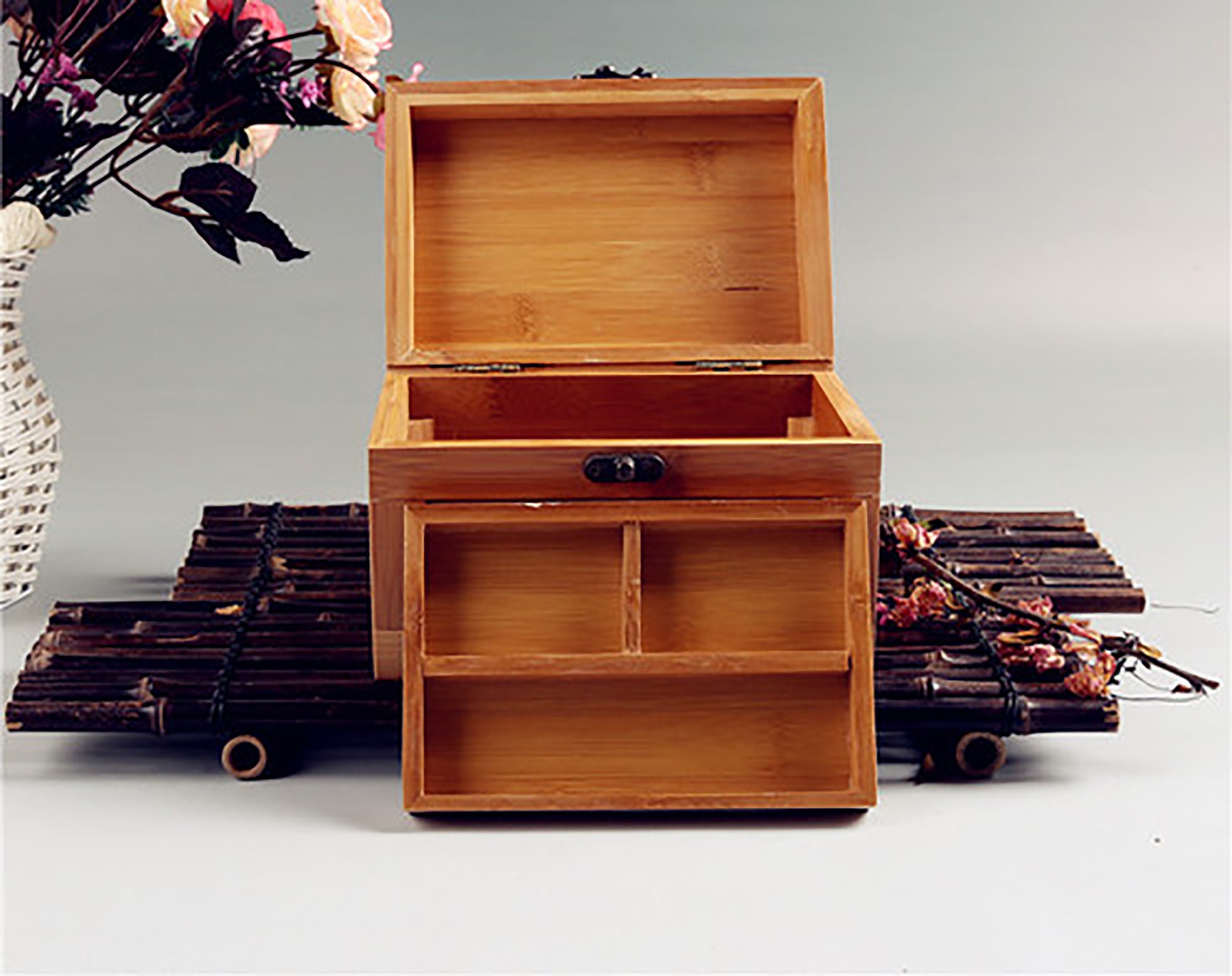 Bamboo Craft Bamboo Jewelry Box Wooden Jewelry Storage Box Etsy