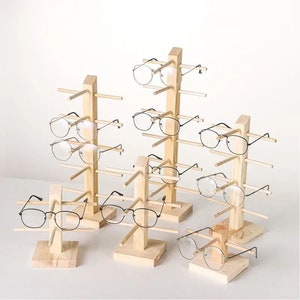 Wood Sunglasses Stand Frame Display Stand Frame Store Storage Rack Display Decoration Props Sunglasses Myopia Spectacle Frame