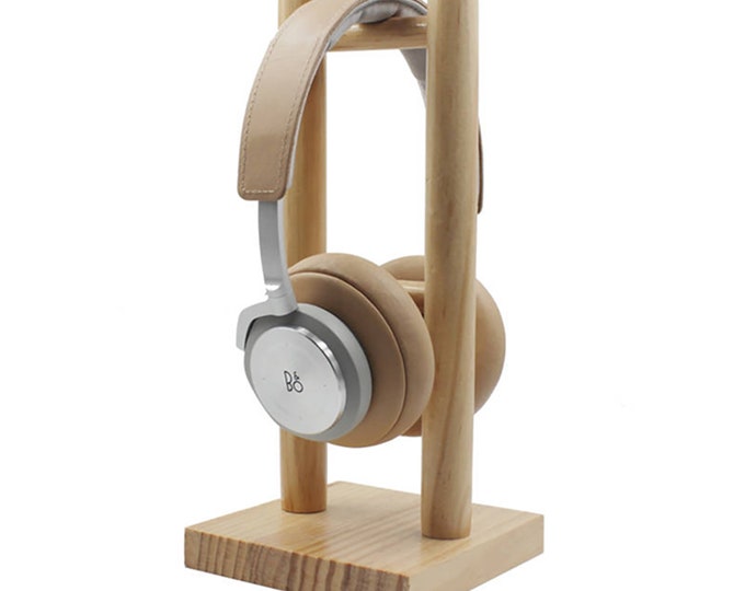 Handmade Wooden Headphone Stand Desktop Universal Stand Wireless Headset Headset Computer Table Game Accessories