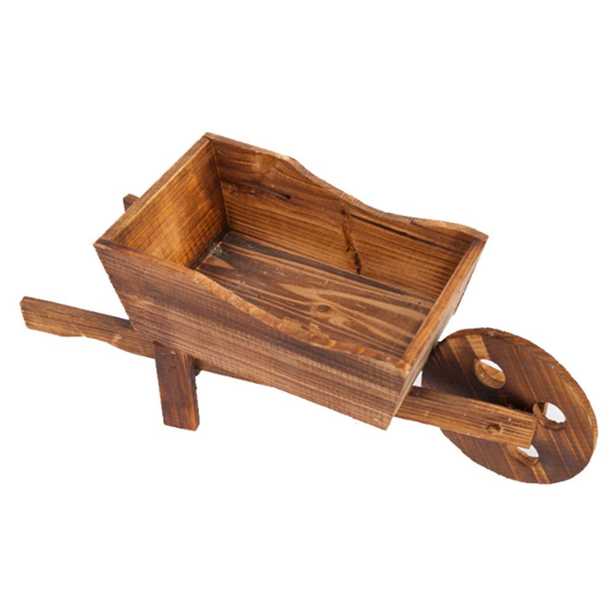 Carretilla de madera Maceta de madera Carro de decoración | Etsy