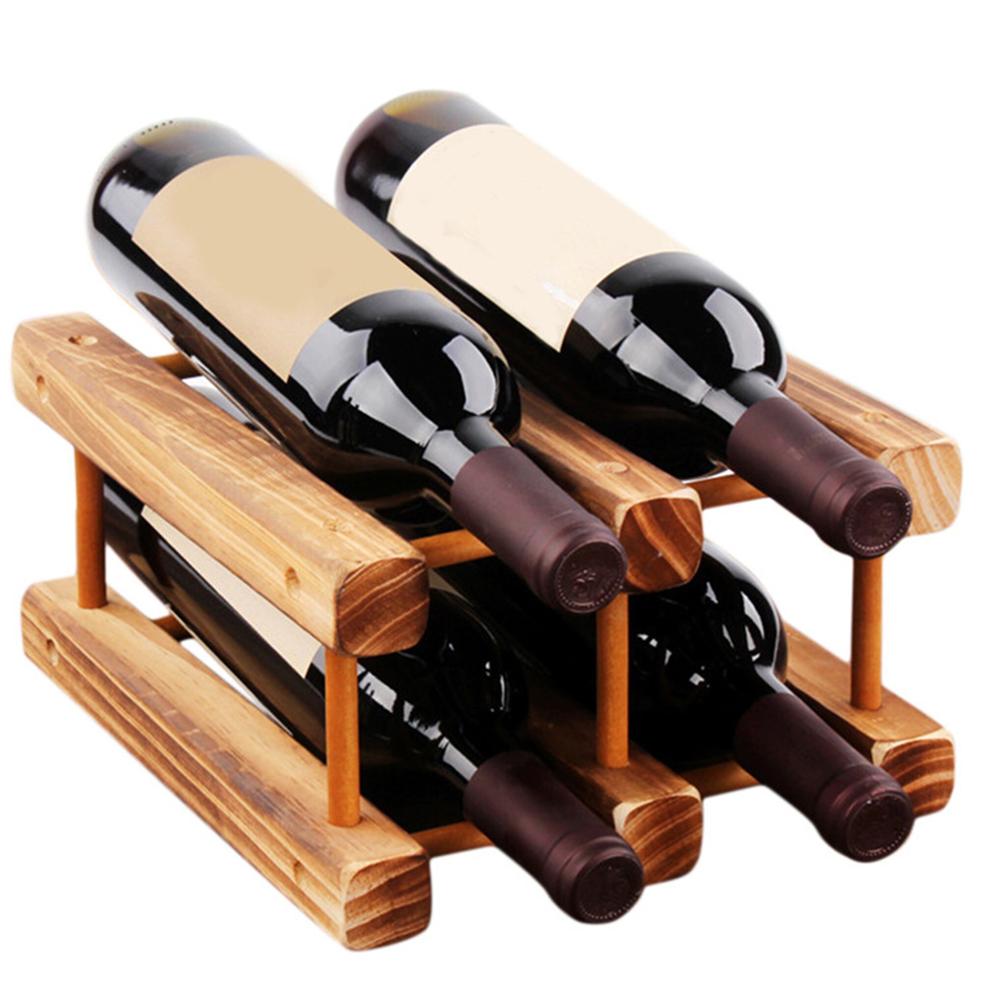Wooden Wine Racks 2tier Wine Display Rack for Countertop Etsy UK
