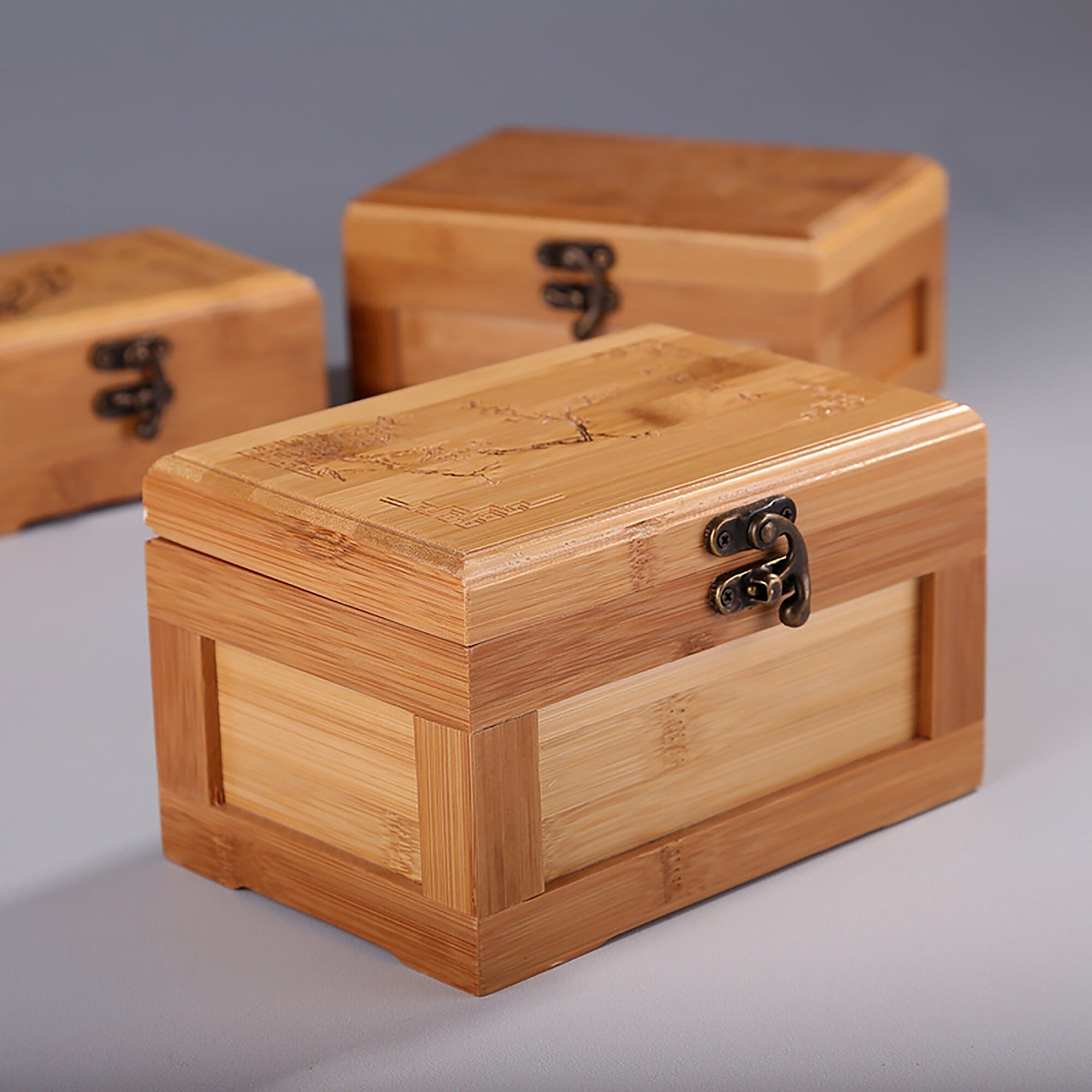 Bamboo Craft Bamboo Jewelry Box Wooden Jewelry Storage Box Etsy