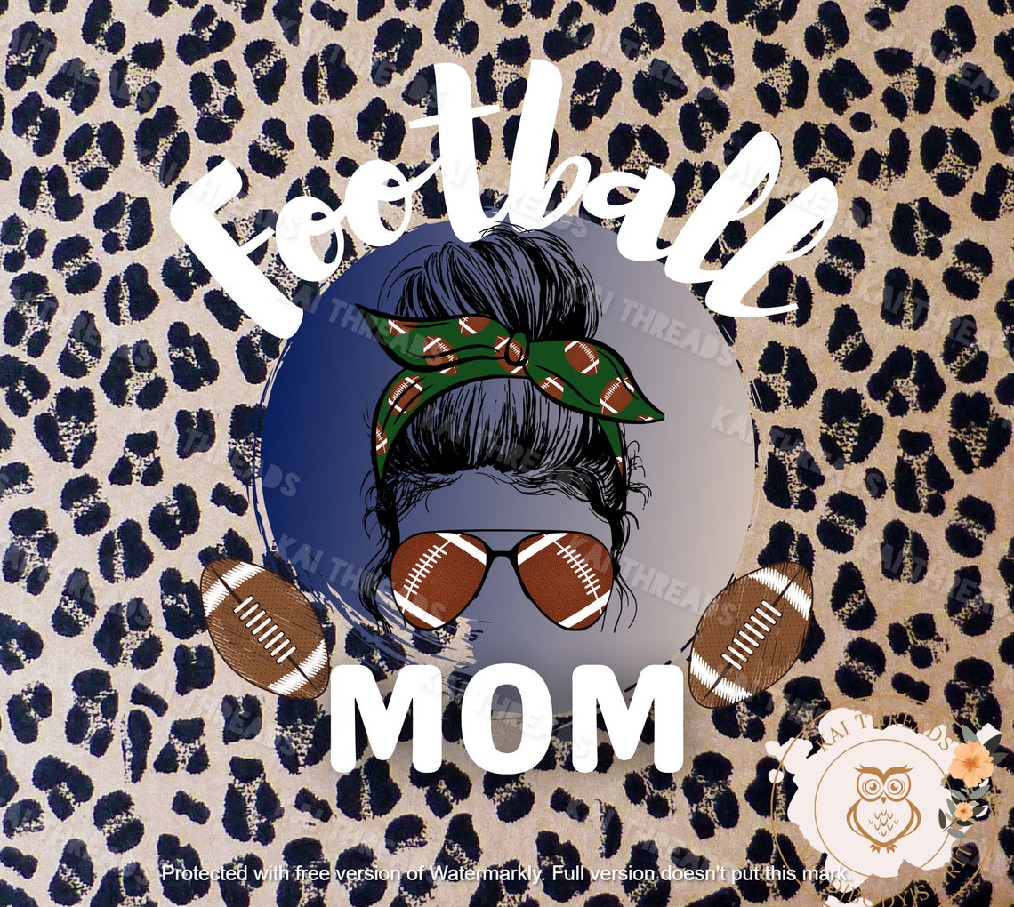 Football Mom 20oz Tumbler Custom Tumbler Sublimation Etsy