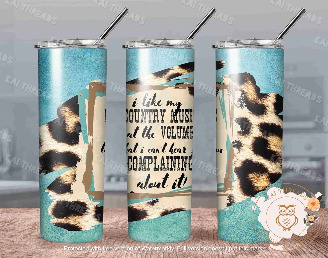 Custom 20oz tumbler Country Music Tumbler Sublimation Etsy