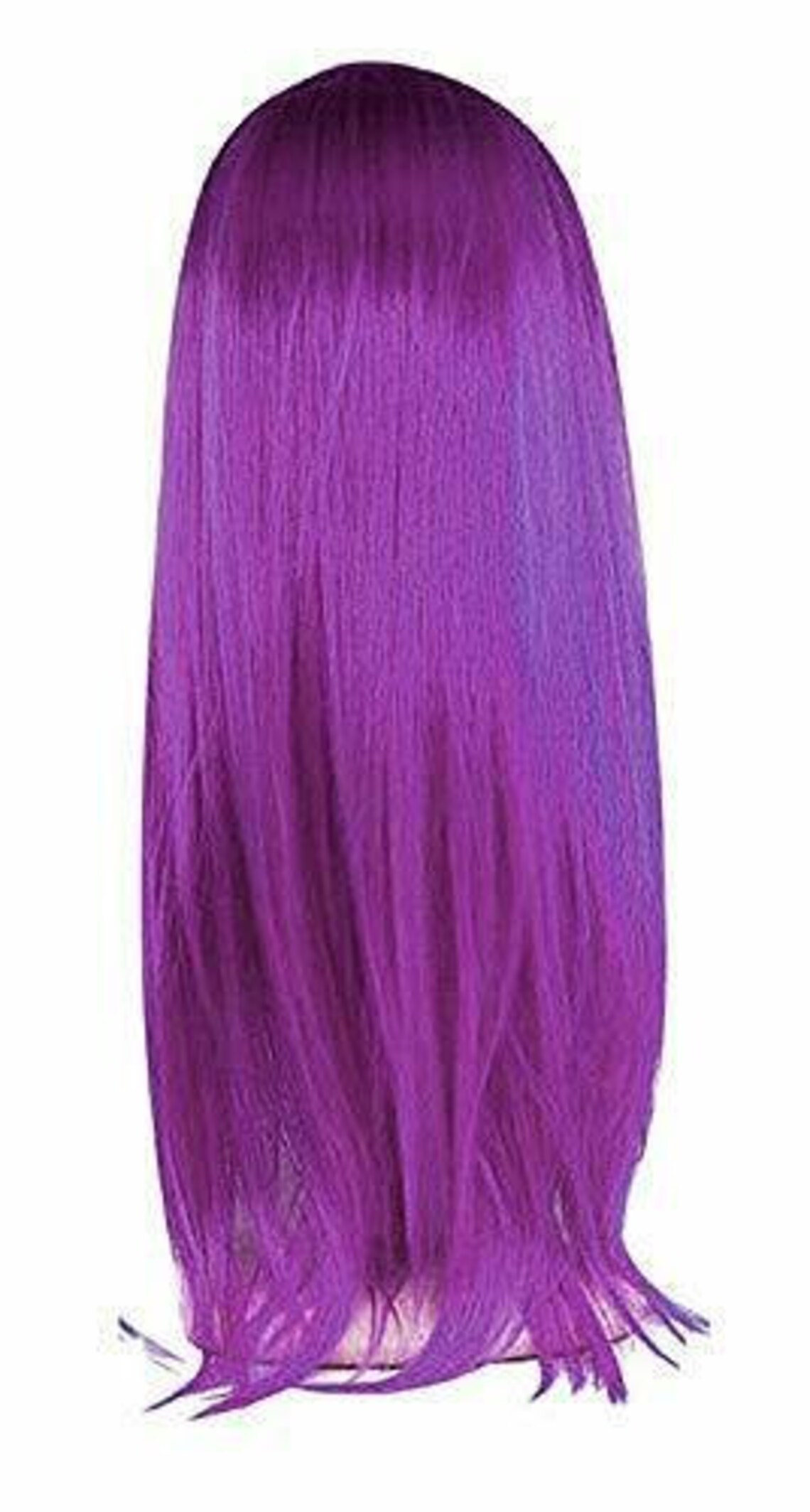 Long hair wig Smooth extensions 60 cm Synthetic Anime Manga Etsy