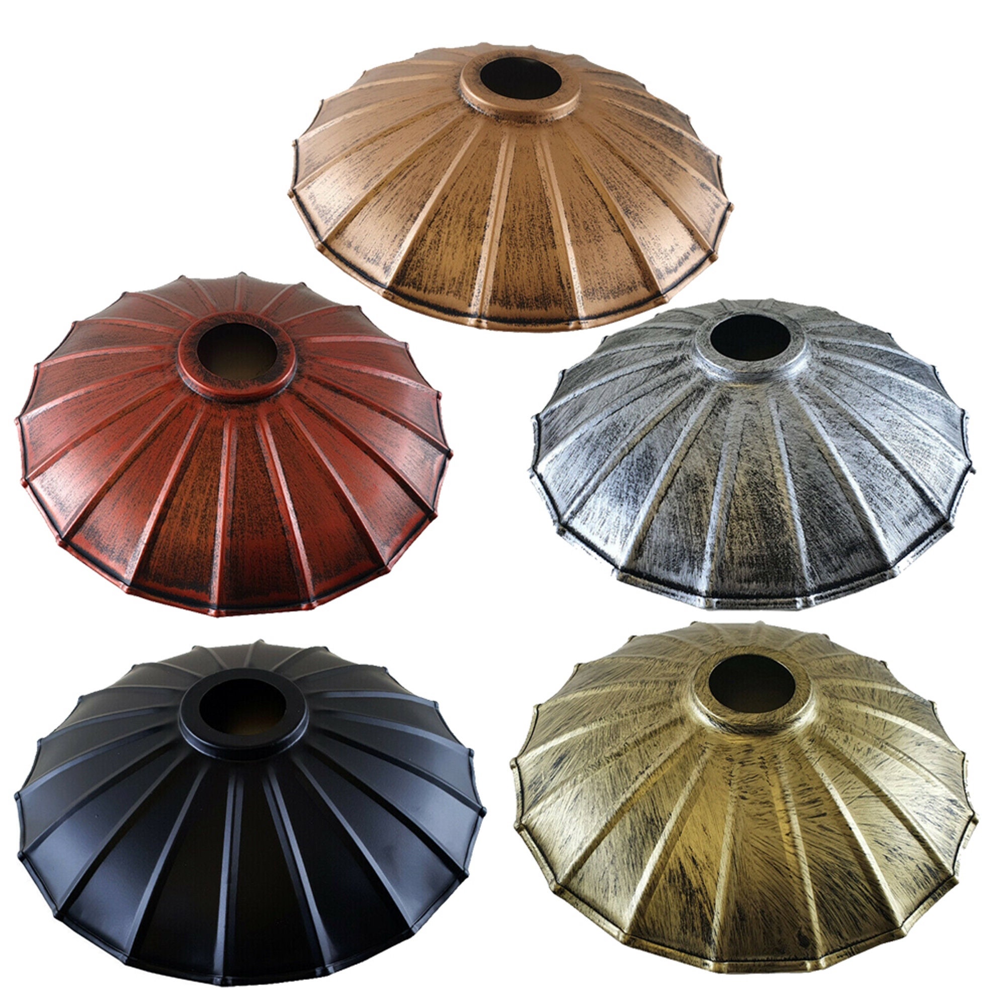Umbrella Shape Vintage Metal Lampshade Retro Metal Pendant Etsy