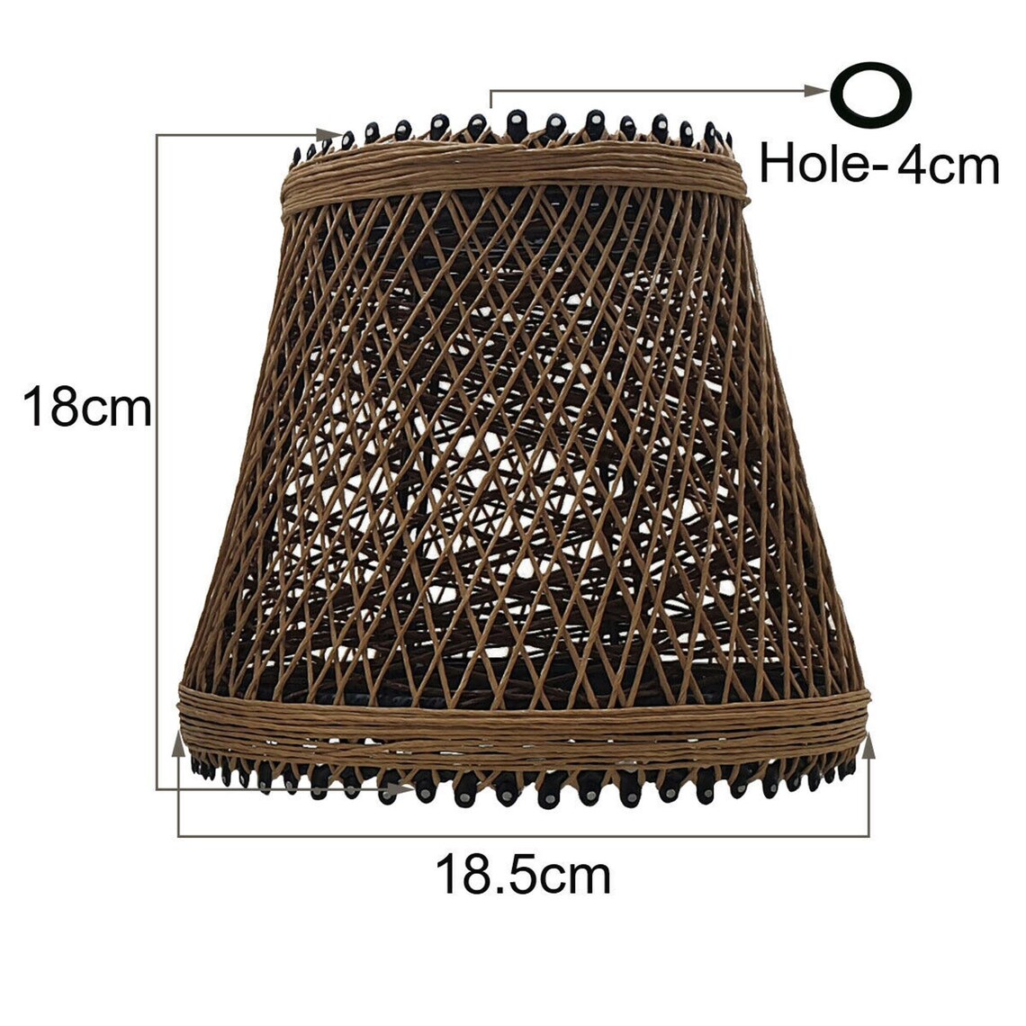 Natural Hessian Light Shade Lamp Rattan Lampshade Woven Design Etsy
