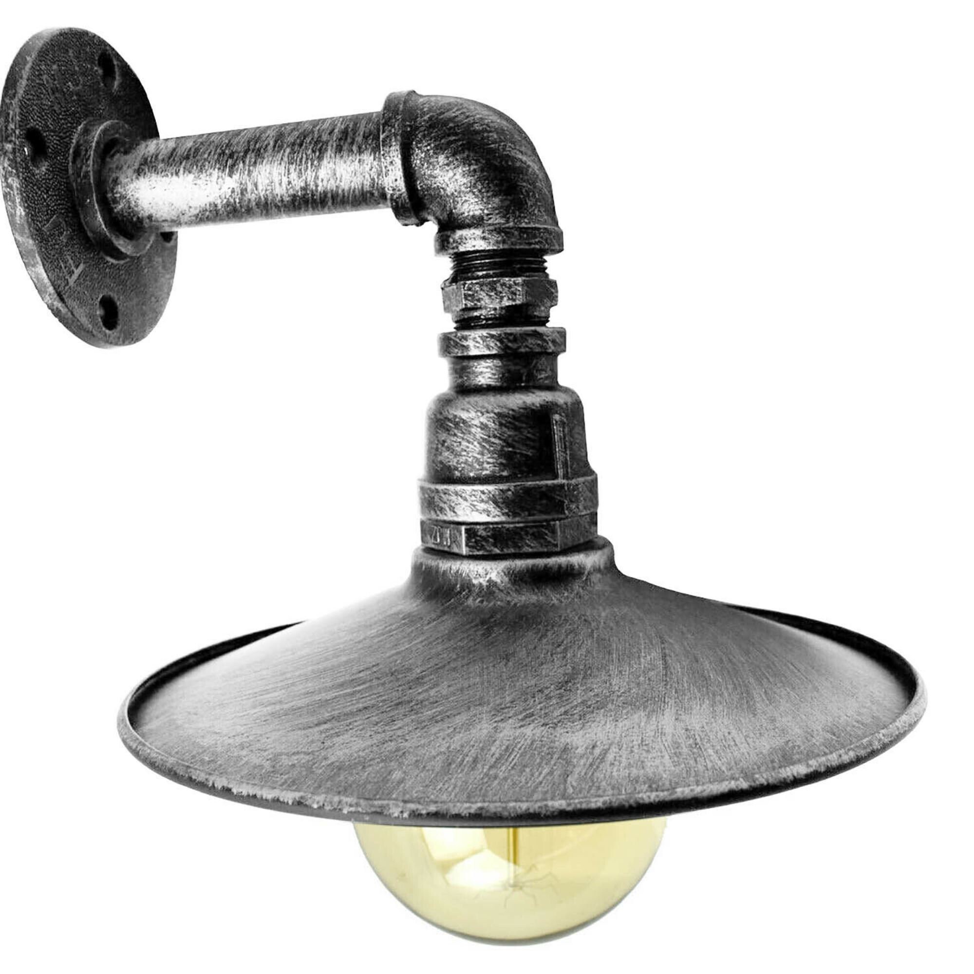 Modern Vintage Industrial Indoor Wall Light Fitting Lamp Flat Etsy